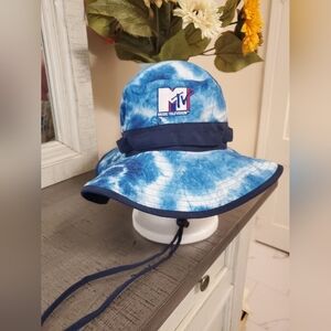 MTV Blue Tie-Dye Bucket Hat